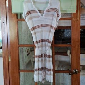 Chico's Striped Belted Tunic